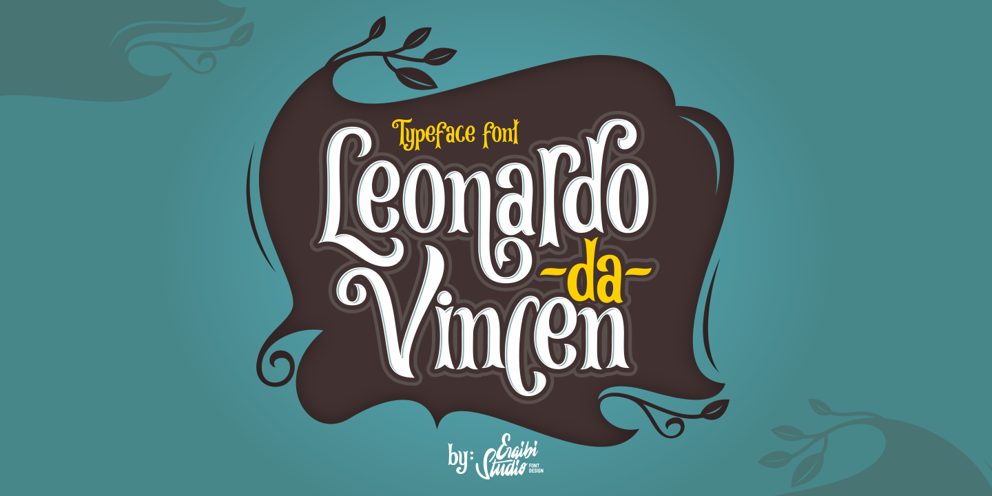Przykładowa czcionka Leonardo da Vincen #1